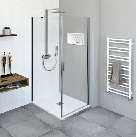 Polysan Zoom Line - Box doccia 80x100 cm, variante S/D, Antidrop, vetro trasparente/cromo ZL1280ZL3210 (1/5)