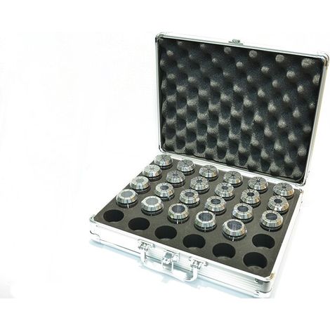 Spannzangen-Satz DIN 6499 im Aluminiumkoffer ER 40 (4-26 mm)