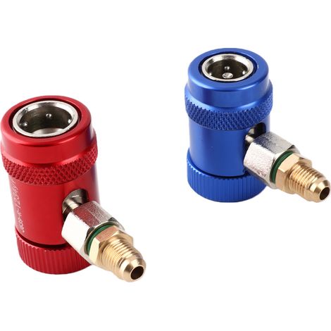 Adaptateur rapide pour climatisation automobile, haute/basse pression, raccords de remplissage de liquide fluoré, HS-1234YF (1/5)