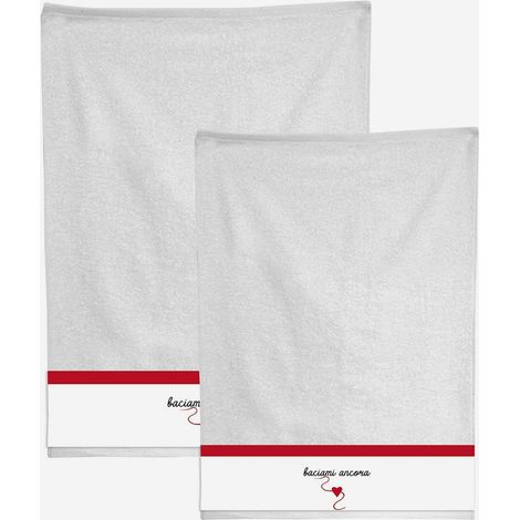Lot de serviettes de bain en coton Baciami Ancora (1/2)