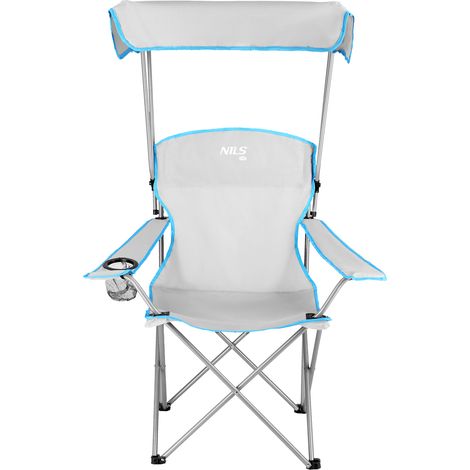 NC3087 SILLA DE CAMPING GRIS PARASOL NILS CAMP
