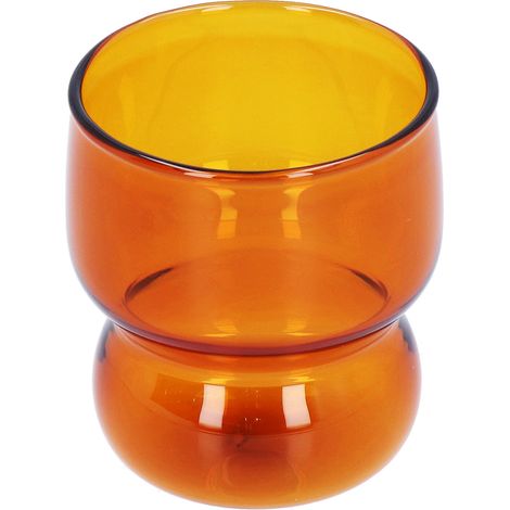 Hitzebeständiger Becher aus Borosilikatglas für Kaffee, Saft und andere Getränke – Hotel, Café, Zuhause (Braun) (1/5)