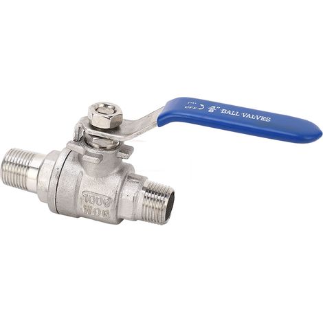Robinet à Bille en Acier Inoxydable DN10 3/8" pour Applications Industrielles Haute Pression (1/5)