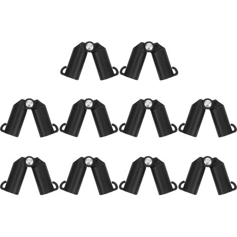eurs de Jardin en Abs Noir 10 Pièces Clips de Fixation Efficaces pour Treillis de Plantes Grimpantes Serrage ou Jardin (1/5)
