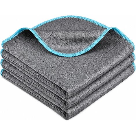 Chiffon microfibre carbone 30×30 cm – Ultra doux, absorbant, sans traces ni rayures. Idéal voiture, vitres, écrans. Lot de 3. (1/5)