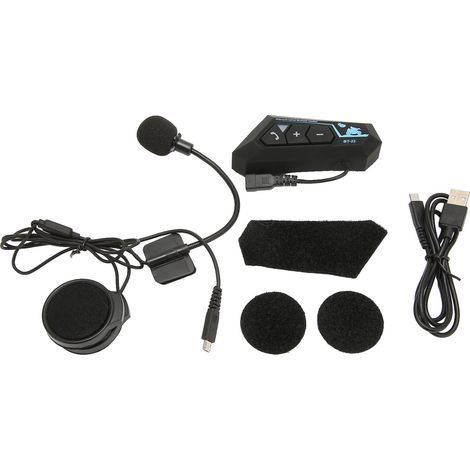 Écouteurs Bluetooth multifonctionnels pour casque de vélo, avec réduction de bruit et coupe-vent. Bluetooth 5.0. (1/5)