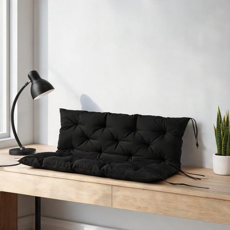 Coussin de banc de jardin 100 x 98 x 8 cm avec liens (1/5)