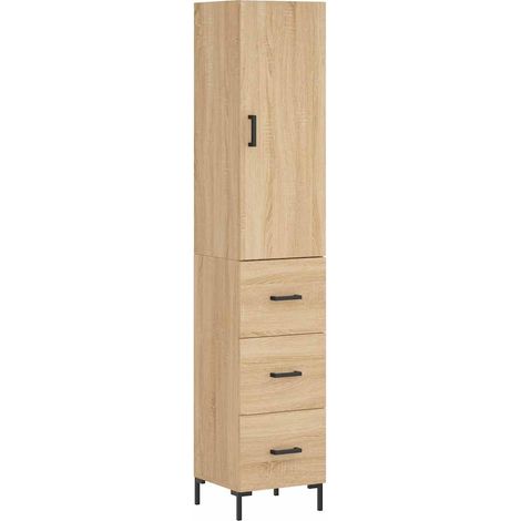 Maison Exclusive - Aparador de madera contrachapada roble Sonoma (1/5)