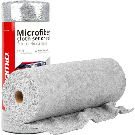 Toallas de microfibra en rollo de 30x30 cm, 50 unidades, 120 g, amio-03974 (1/5)