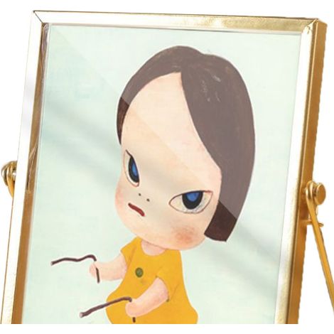 Cadre photo acrylique 14,5x19,5cm motif dessin animé enfants, imperméable, décoration dorée métal pour bureau CBS1327 (1/4)