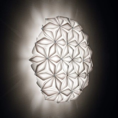 [GEBRAUCHT] B-Ware Slamp Deckenleuchte Lampe La Vie L Weiß Polymer Breite 71cm E27 Led Dimmbar