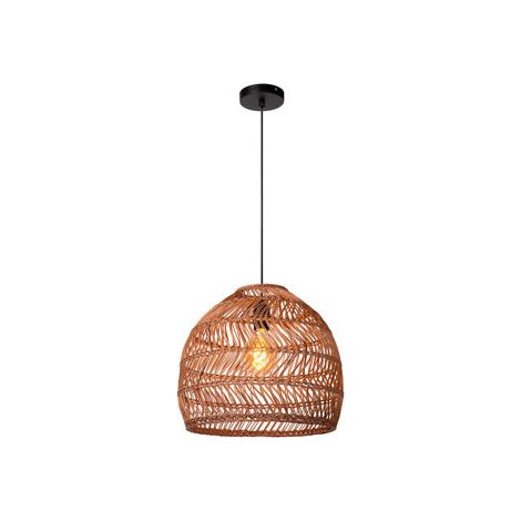 Suspension bohème en rotin MOLOKO Ø40 E27 40W Lucide (1/3)