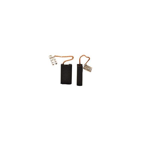 Juego de 2 carbones adaptables para Bosch. Dimensiones: 6,3 x 12,5 x 22 mm.