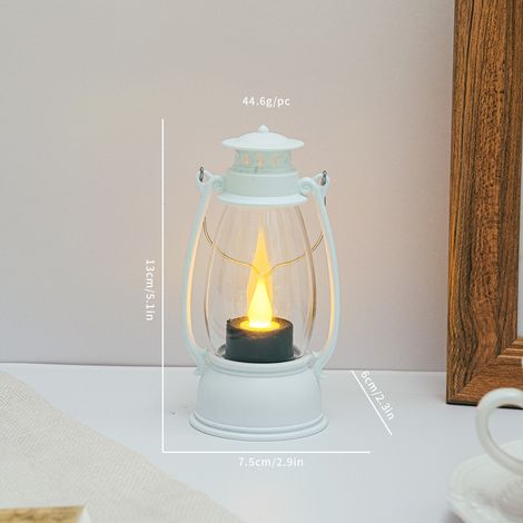 Décorations de Noël, lanternes en forme de poney, guirlandes lumineuses pour fêtes, bougies électroniques LED, lampes à pétro(Y018) (1/5)