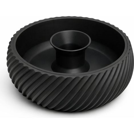 Bol para aperitivos con recipiente tipo concha, negro, 2 en 1, para frutos secos. (1/3)