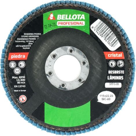 DISCO LAMINAS D.115DESBASTE STONE. GRANO SIC 5051380 - BELLOTA