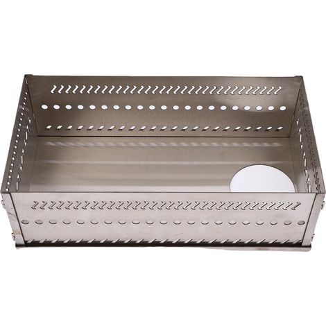 Panier à pierres de sauna portable et multifonctionnel en acier inoxydable, grande capacité, pour poêle à bois et charbon (SL 375) (1/5)