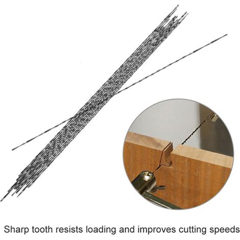 12 pièces Lames de Scie à Chantourner avec Dents en Spirale pour Scie de Coupe en Bois Métal (6) (1/5)