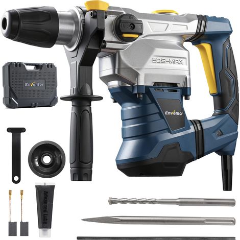 Marteau perforateur SDS-MAX 1500W 12J manche 360° 3 fonctions (1/5)