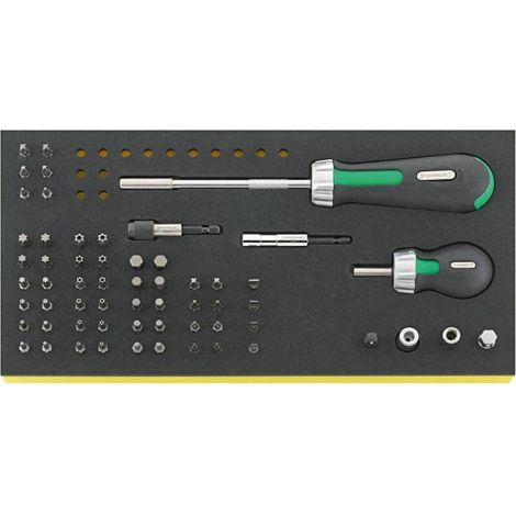 [NEUWERTIG] B-Ware Stahlwille Bit Ratschen-Sschraubendreher-Satz 60-teilig TCS 4008/8/52 Set (1/2)
