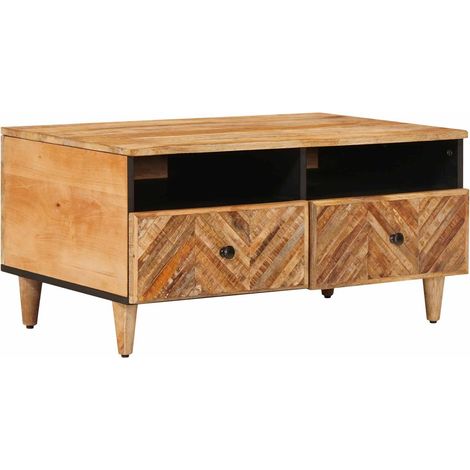 Tavolino da salotto con cassetto Marrone 80 x 54 x 40 cm vidaXL