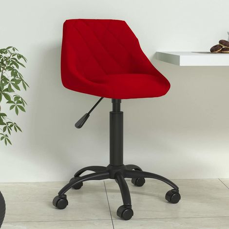 vidaXL Chaise de salle à manger Rouge bordeaux Velours (1/5)