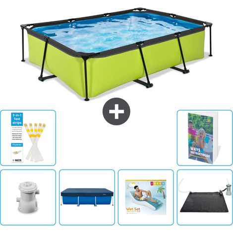 Exit Pool Rechteckig - 300x200x65 cm - 7-teilig S219