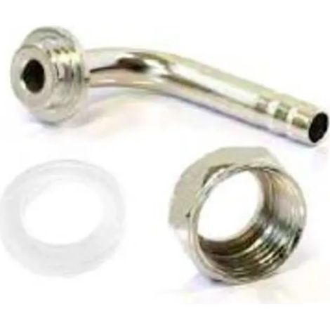 Écrou hexagonal 5/8, bec courbé 7mm et joint pour tuyau bière et CO2 - Kit professionnel pour tirage bière fiable et étanche en bar et restauration