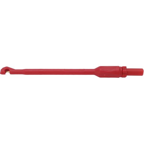 J.30036 Sonde de perforation pour multimètre avec fiche de 4 mm, crochet de test pour réparation automobile, sonde de test de circuit (rouge) (1/5)
