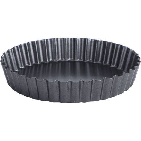 aqxreight Moule à Pizza à Gâteau Rond en Acier au Carbone, Poêle à Fond Amovible, Outil de Cuisine de 8 Pouces (9 pouces TG11C) (1/5)