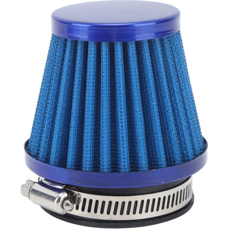 Filtre D'admission D'air, Filtre à Air Universel 50 Mm, Filtre à Induction D'air de Gros Calibre pour Moto Tout-terrain, VTT, Quad, Pit Bike (bleu). (1/5)