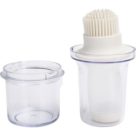 Bouteille d'huile en silicone avec pinceau et couvercle anti-poussière, ustensile de cuisson pour sauce, barbecue, pâtisserie maison (1/5)