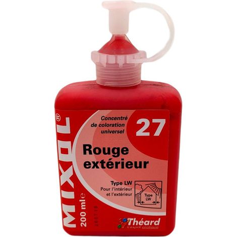 Colorant Mixol Serie 3 200ml  Couleur: 27 - ROUGE EXTERIEUR (LW)