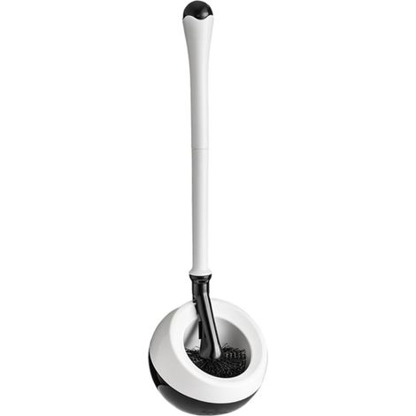 Brosse WC, blanc, pour salle de bain et toilettes domestiques (1/5)