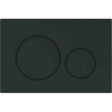 Plaque de Commande WC Compatible Geberit Sigma 20 - Duofix - Design Élégant Noir Mat 115.882.16.1