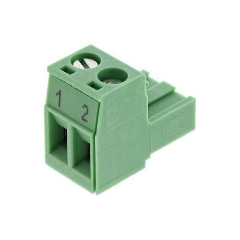 Embase CI Phoenix Contact 2 contacts pas de 5mm série MSTB 2.5/2-ST BD:1-2 ( Prix pour 1 )