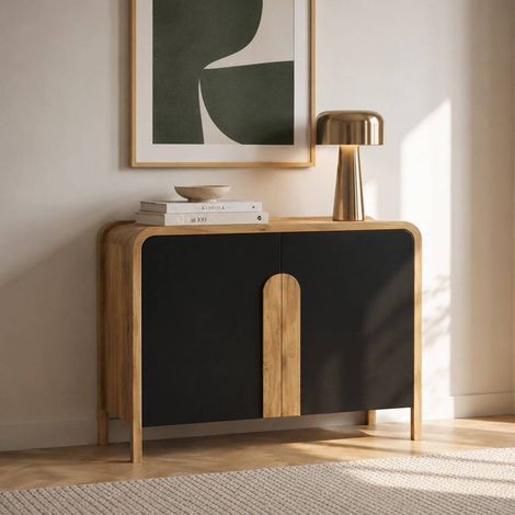 Buffet 2 portes en bois d'acacia César (1/5)