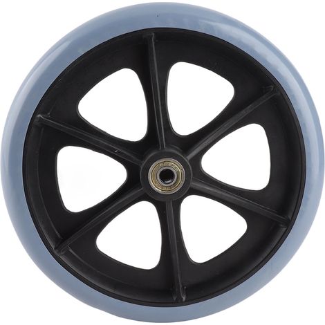Ortviai Roues Avant pour Fauteuil Roulant 200 mm – En TPR Gris, Charge Max. 120 kg