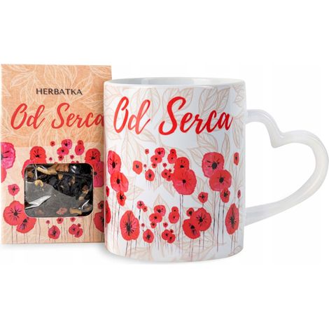 Herzförmige Tasse als Geschenk zum Frauentag oder Valentinstag, inklusive Tee-Set von Herzen (1/5)