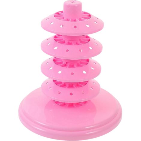 Présentoir à sucettes Cake Pops à plusieurs compartiments, présentoir à sucettes à plusieurs niveaux pour magasin-17.00X13.50X13.50CM-Pink (1/4)