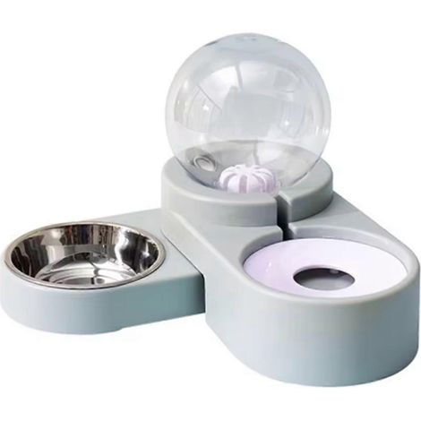 3-in-1 Katzen- und Hundenapf, Wasser- und Futterspender, 1,8 l, blau. (1/5)