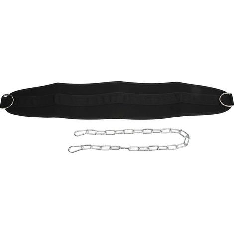 Ceinture de musculation pour dips de 202436 pouces avec chaîne et double couture renforcée. (1/5)