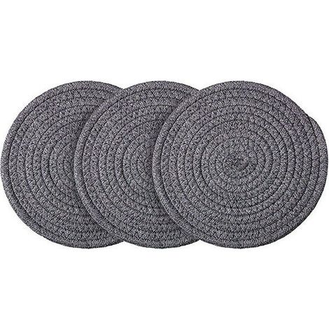 tapis chauffants gris foncé pour comptoirs de cuisine, tapis chauffants en coton(coton gris foncé 25cm) (1/3)