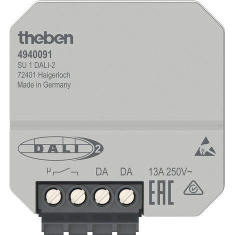 Dispositivo de control Theben DALI-2 1FACH control de iluminación