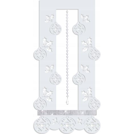 Pannello decorativo natalizio R16, pieghevole da parete, per palline di Natale e lampada a sospensione, 60x120