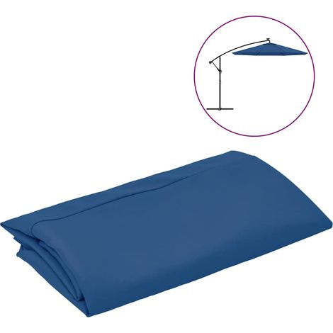 Maison Exclusive - Ersatzbezug für Ampelschirm Azurblau 350 cm