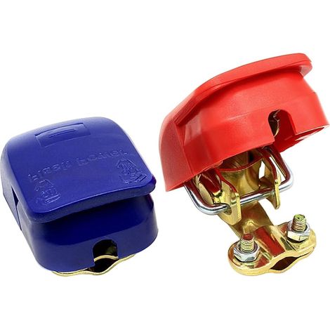 Lot De 2 Bornes Batterie à Dégagement Rapide En Cuivre Pur, Connecteurs De Batterie à Dégagement Rapide Antirouille, Connecteurs à Dégagement Rapide De Batterie Pour Caravane, Camion, Bateaux (1/5)