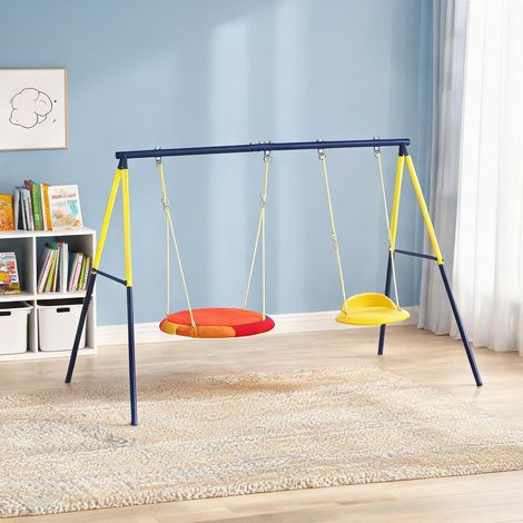 Portique de balançoire réglable de 3 à 65 cm 265 x 160 x 178 cm (1/5)