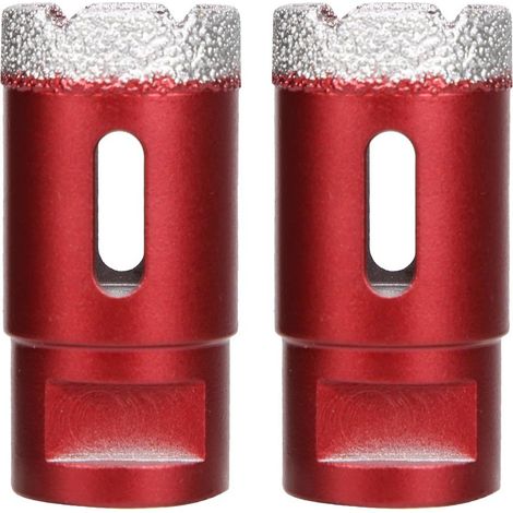 2 Pcs Hole Opener M14 Female Thread Angle Grinder Hole Cutter for Marble Ceramic Tile30mm (1/5)