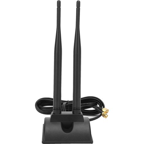 Antenne double bande 2,4 GHz + 5,8 GHz Wi-Fi magnétique 5 dBs Reconnaissance faciale 2400/2500/5,8 GHz (MHz) (1/5)